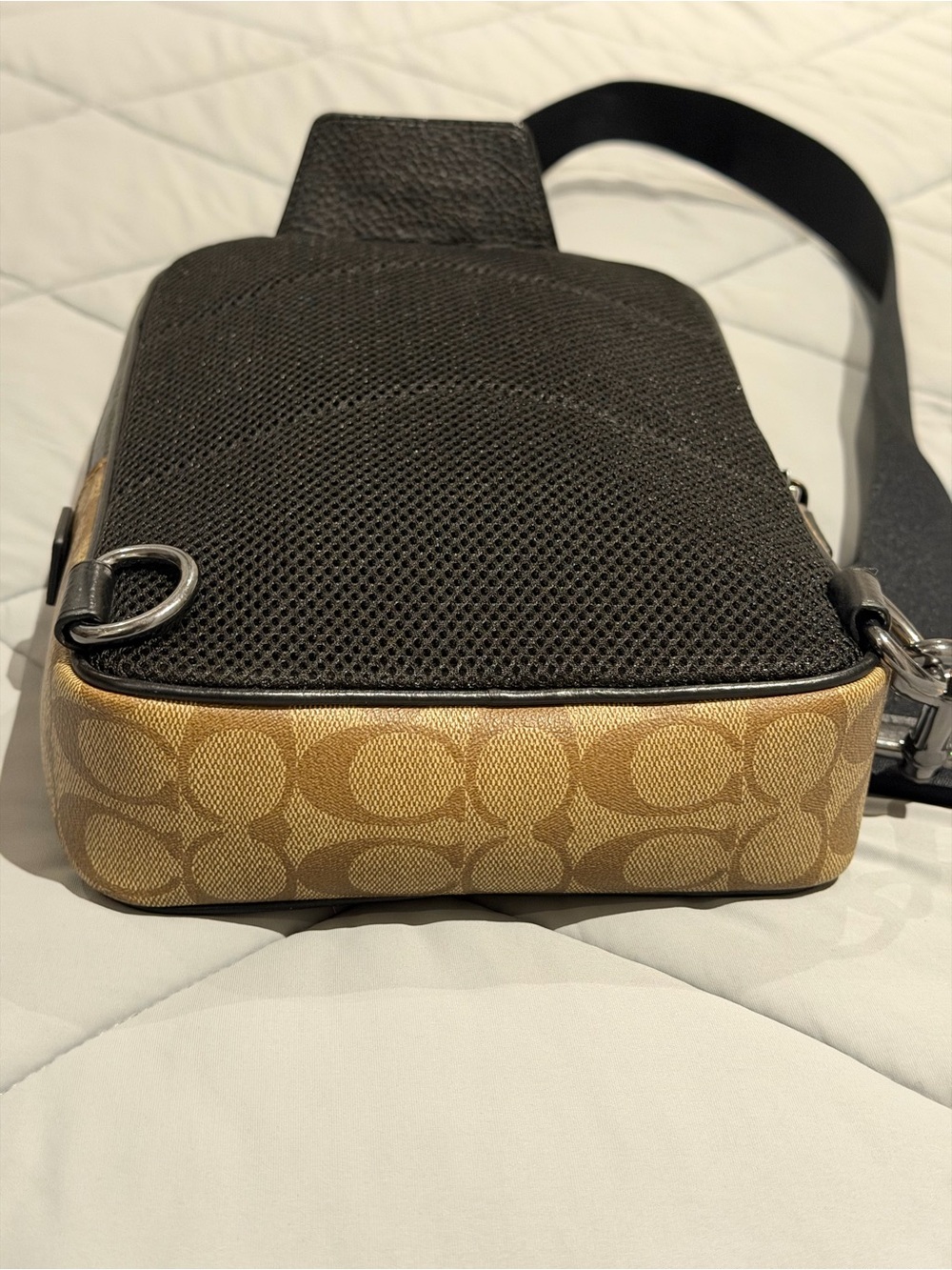 Coach X Jean Michel Basquiat Track Crossbody Bag In Signature Canvas - Picture 7 of 11